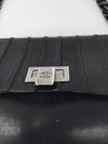 Sold-CHANEL East-West Accordion Flap bag black