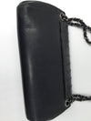 Sold-CHANEL East-West Accordion Flap bag black