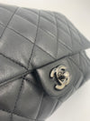 Sold-CHANEL Classic Quilted Flap Black Lambskin Shoulder Bag/Clutch