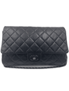 Chanel timeless clutch black two way bag shoulder bag