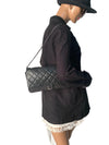 Sold-CHANEL Classic Quilted Flap Black Lambskin Shoulder Bag/Clutch