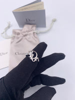 Sold-Christian Dior Logo Ring Free Size - adjustable