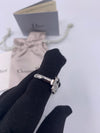 Sold-Christian Dior Logo Ring Free Size - adjustable