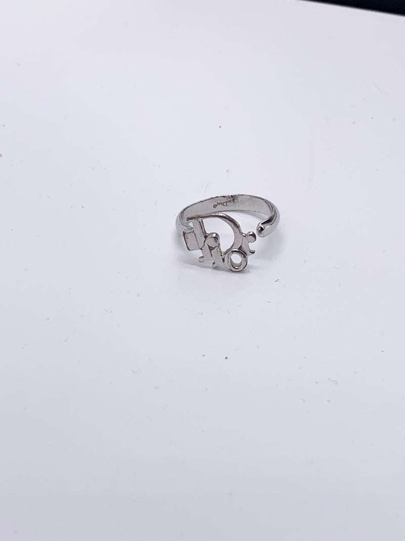 Sold-Christian Dior Logo Ring Free Size - adjustable