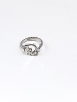 Sold-Christian Dior Logo Ring Free Size - adjustable