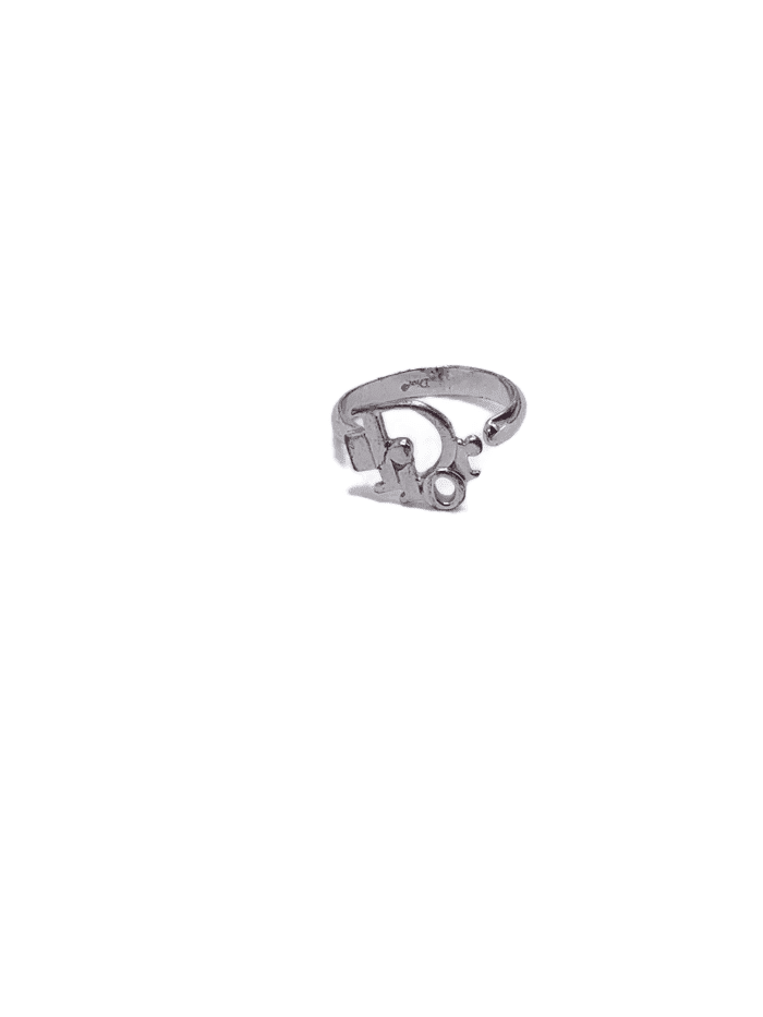 Christian Dior Logo Ring Free Size - adjustable