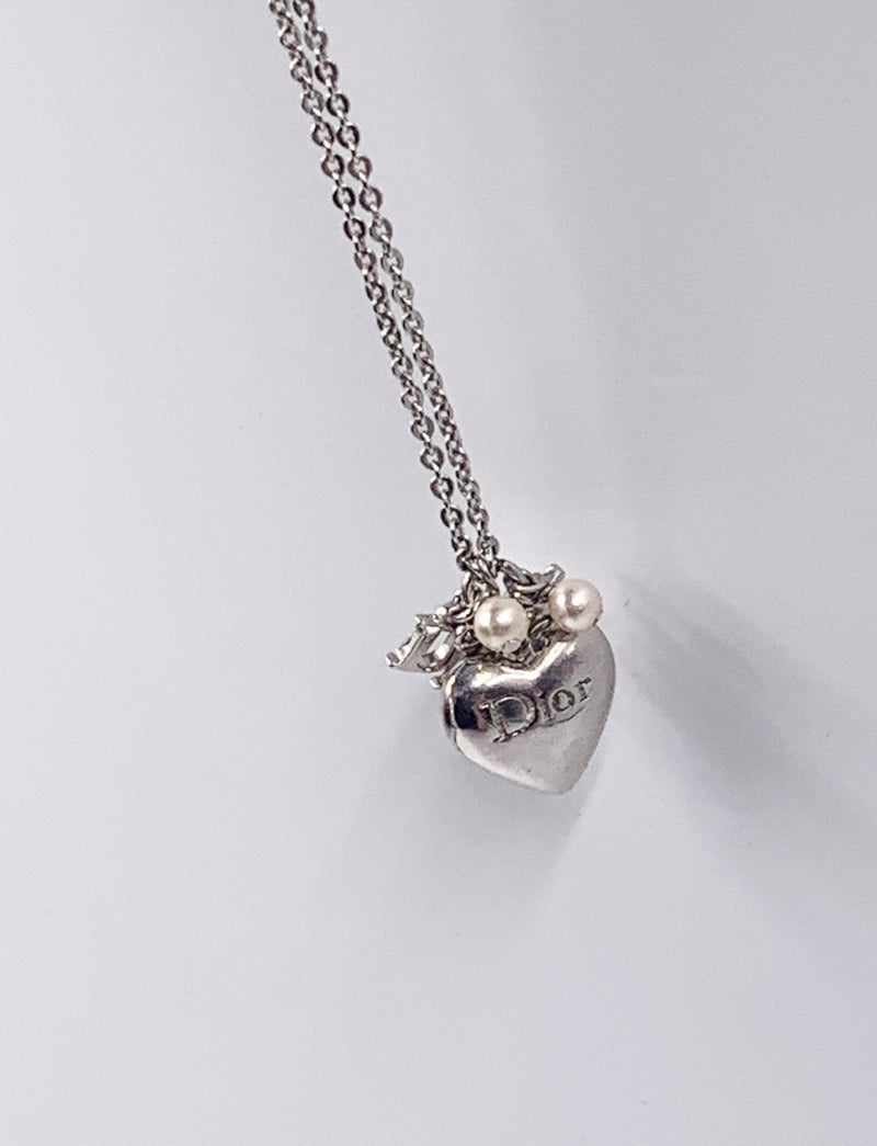 Sold-Christian Dior Heart Necklace