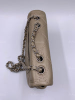 Sold-CHANEL Wild Stitch Quilted Seasonal Flap Bag Taupe light Grey Brown Color SHW