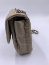 Sold-CHANEL Wild Stitch Quilted Seasonal Flap Bag Taupe light Grey Brown Color SHW