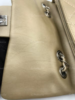 Sold-CHANEL Wild Stitch Quilted Seasonal Flap Bag Taupe light Grey Brown Color SHW