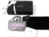 CHANEL Iridescent Purple Calfskin Mini Flap Crossbody Bag in Silver Hardware