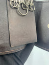 Sold-GUCCI GG Black/Dark Brown Leather 6-ring Key Holder