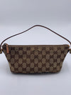 Sold-GUCCI GG Logo Brown Small Handbag