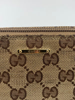 Sold-GUCCI GG Logo Brown Small Handbag