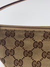 Sold-GUCCI GG Logo Brown Small Handbag