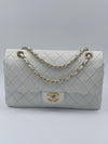 Chanel classic medium double flap lambskin shoulder bag Gold hardware