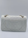 Sold-CHANEL Classic Medium Lambskin Double Chain Double Flap Bag white/gold hardware Vintage