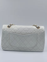 Sold-CHANEL Classic Medium Lambskin Double Chain Double Flap Bag white/gold hardware Vintage