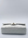 Sold-CHANEL Classic Medium Lambskin Double Chain Double Flap Bag white/gold hardware Vintage