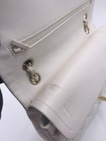 Sold-CHANEL Classic Medium Lambskin Double Chain Double Flap Bag white/gold hardware Vintage