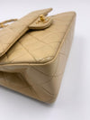 Sold-CHANEL Small Classic Double Flap Shoulder bag - Beige - Gold Hardware/Vintage