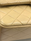 Sold-CHANEL Small Classic Double Flap Shoulder bag - Beige - Gold Hardware/Vintage