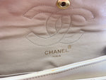 Sold-CHANEL Small Classic Double Flap Shoulder bag - Beige - Gold Hardware/Vintage