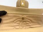 Sold-CHANEL Small Classic Double Flap Shoulder bag - Beige - Gold Hardware/Vintage