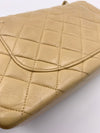 Sold-CHANEL Small Classic Double Flap Shoulder bag - Beige - Gold Hardware/Vintage