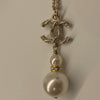 Sold-CHANEL CC Pearl/Rhinestones Necklace C236