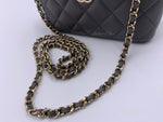 Sold-CHANEL Lambskin Grey Top Handle Vanity Case Chain Bag Light Gold Hardware