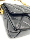 CHANEL Black Caviar Mini Seasonal Flap Gold Hardware