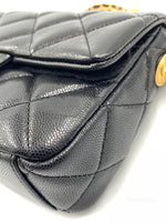 CHANEL Black Caviar Mini Seasonal Flap Gold Hardware