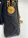 CHANEL Black Caviar Mini Seasonal Flap Gold Hardware