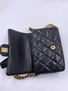 CHANEL Black Caviar Mini Seasonal Flap Gold Hardware