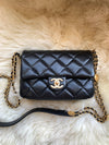 CHANEL Black Caviar Mini Seasonal Flap Gold Hardware