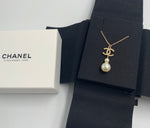 Sold-CHANEL CC Pearl/Rhinestones Necklace C236