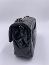 Sold-CHANEL Classic Mini Rectangular Black Shoulder Bag Crossbody - Silver Hardware Patent Leather