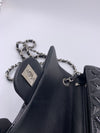 Sold-CHANEL Classic Mini Rectangular Black Shoulder Bag Crossbody - Silver Hardware Patent Leather