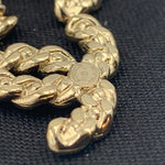 Sold-CHANEL CC Rhinestones Earrings/Gold L239