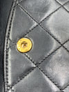 Sold-CHANEL Classic Lambskin Double Chain Double Medium Flap Bag black/gold