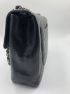 Sold-CHANEL Caviar Jumbo Flap Shoulder Bag black Silver hardware