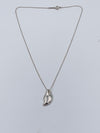 Tiffany 
Co Elsa Peretti Silver Leaf Pendant Necklace