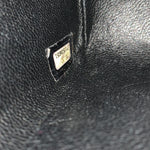 Sold-CHANEL Caviar Jumbo Flap Shoulder Bag black Silver hardware