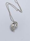 Tiffany 
Co Elsa Peretti Silver Leaf Pendant Necklace