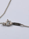 Tiffany 
Co Paloma Picasso Loving Heart Pendent Silver Necklace