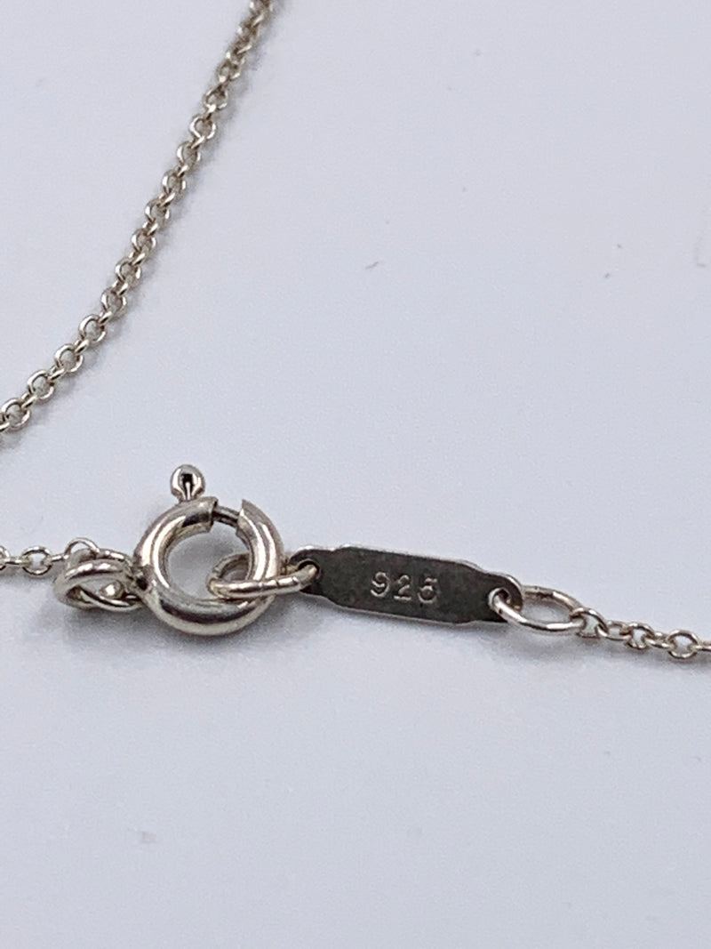 Tiffany 
Co Paloma Picasso Loving Heart Pendent Silver Necklace