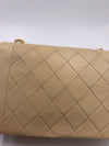 Sold-CHANEL Lambskin Medium Diana Single Chain Single Flap Bag Beige/gold