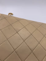 Sold-CHANEL Lambskin Medium Diana Single Chain Single Flap Bag Beige/gold