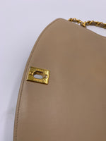 Sold-CHANEL Lambskin Medium Diana Single Chain Single Flap Bag Beige/gold